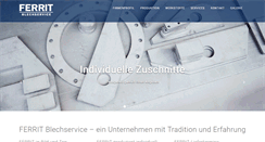 Desktop Screenshot of ferrit-blechservice.de